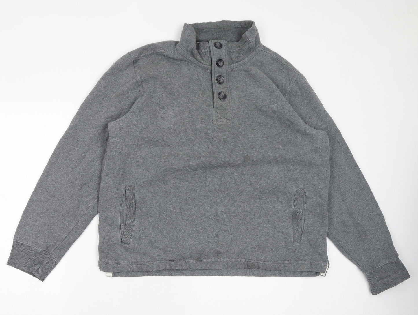 NEXT Mens Grey Cotton Pullover Sweatshirt Size 2XL