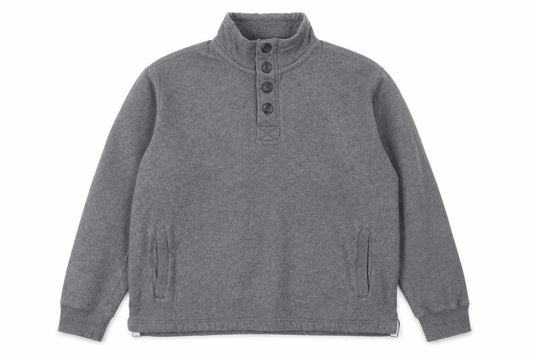Front view of Next men’s grey cotton pullover sweatshirt, size 2XL