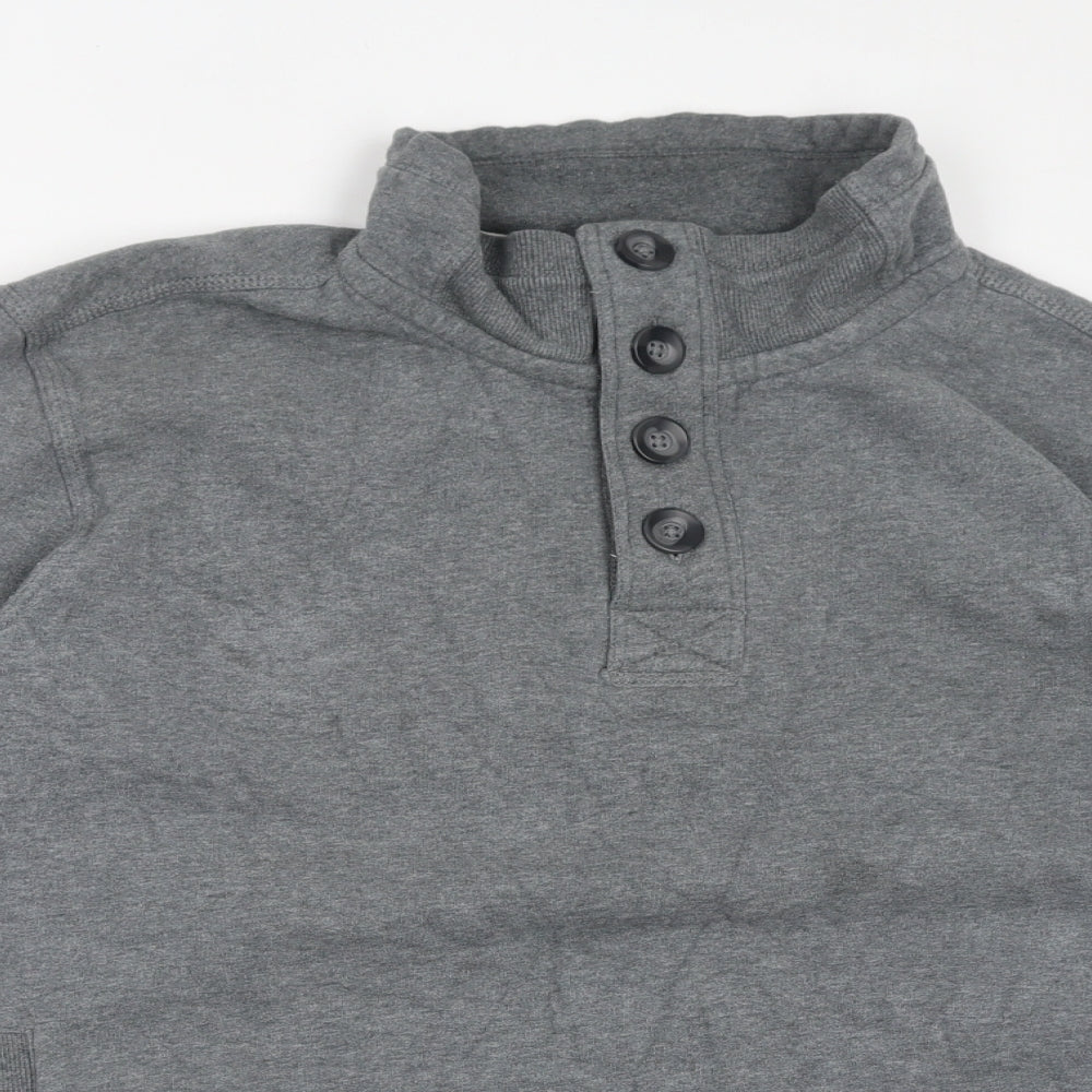 NEXT Mens Grey Cotton Pullover Sweatshirt Size 2XL