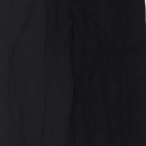 Marks and Spencer Womens Black Lyocell Trousers Size 14 L28 in Regular