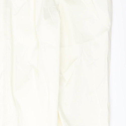 Marks and Spencer Womens Ivory Cotton Chino Trousers Size 6 L28 in Regular Button