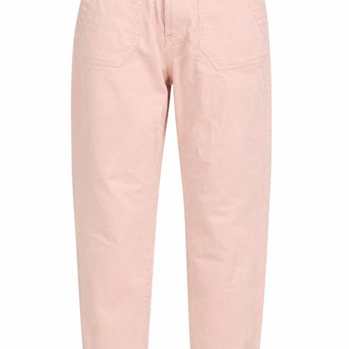 Marks and Spencer Womens Pink Cotton Jogger Trousers Size 10 L29 in Regular Button