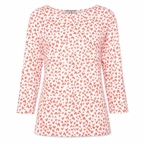 Marks and Spencer Womens White Geometric Cotton Basic T-Shirt Size 10 Round Neck
