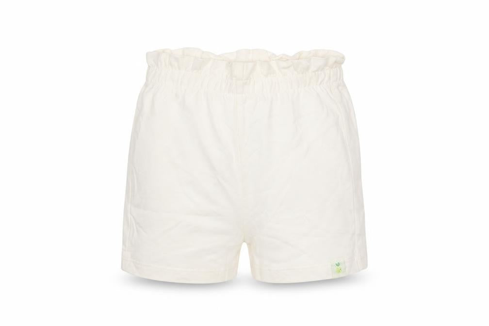 Marks and Spencer Girls White Cotton Cropped Trousers Size 12-18 Months Pullover - Embroidered