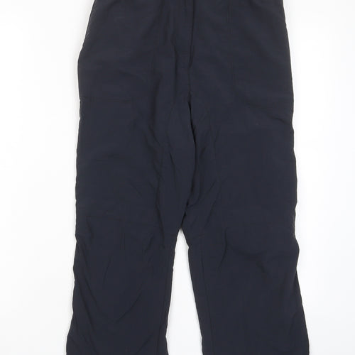 New Balance Mens Black Polyamide Trousers Size S L23 in Regular Zip - Pockets, Logo, Embroidered