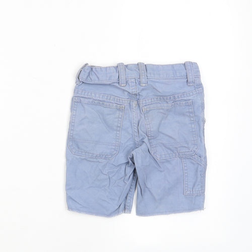 Gap Boys Blue Cotton Bermuda Shorts Size 4 Years Regular Hook & Eye - Pockets, Adjustable waist