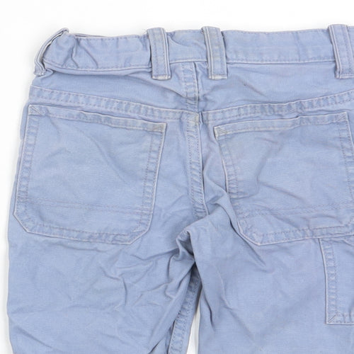 Gap Boys Blue Cotton Bermuda Shorts Size 4 Years Regular Hook & Eye - Pockets, Adjustable waist