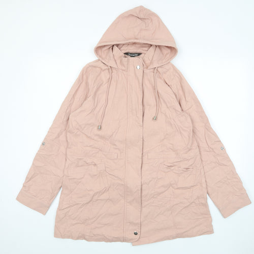 Bonmarché Womens Pink Jacket Size 14 Zip - Pockets