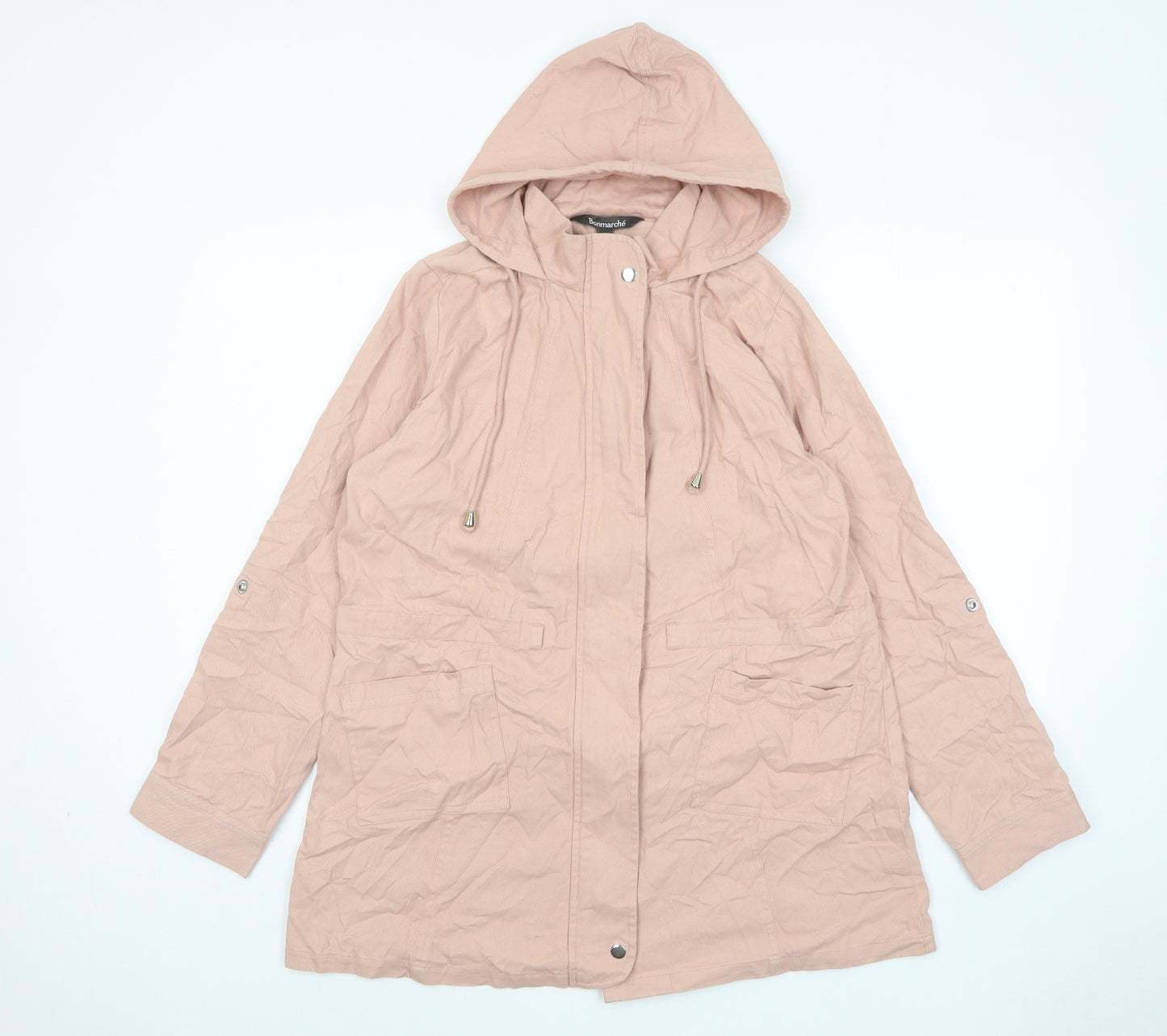 Bonmarché Womens Pink Jacket Size 14 Zip - Pockets