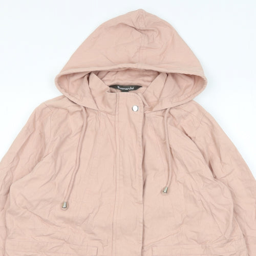 Bonmarché Womens Pink Jacket Size 14 Zip - Pockets