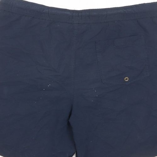 ASOS Mens Blue Polyester Sweat Shorts Size S L7 in Regular Drawstring - Pockets