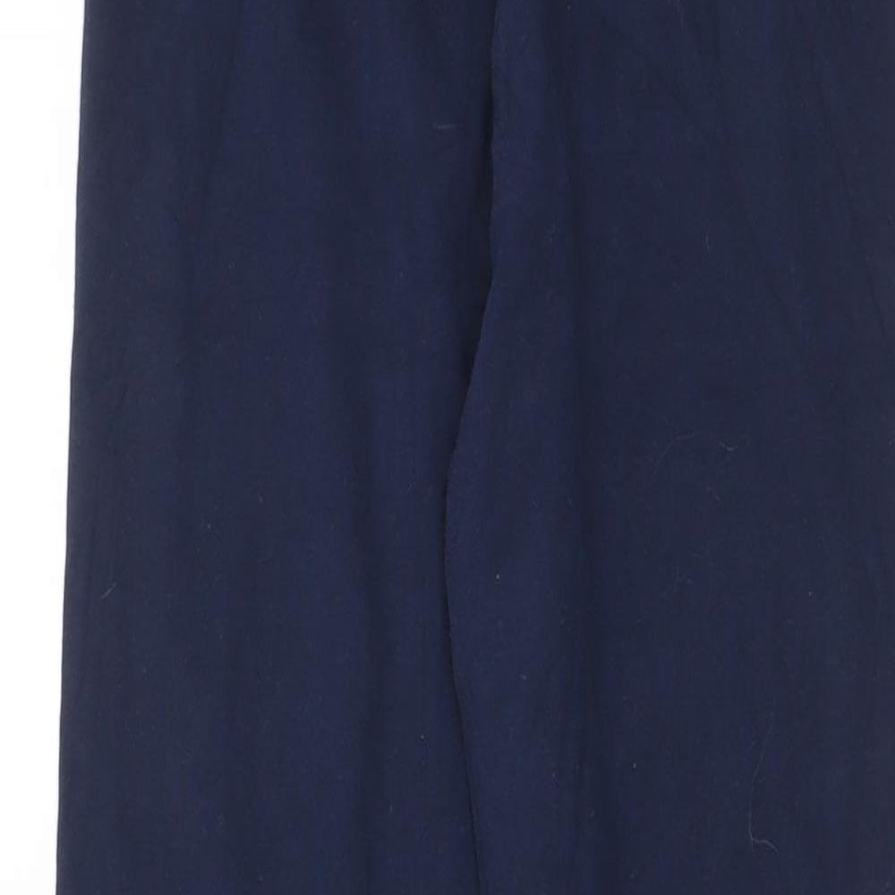 NEXT Girls Blue Cotton Capri Trousers Size 14 Years L24 in Regular Pullover