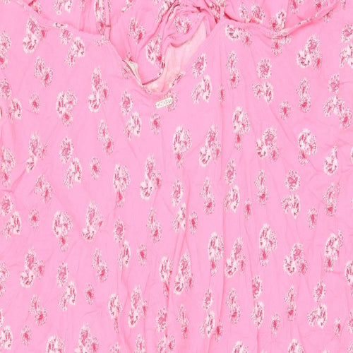 Marks and Spencer Womens Pink Floral Viscose Cami Dress Size 24
