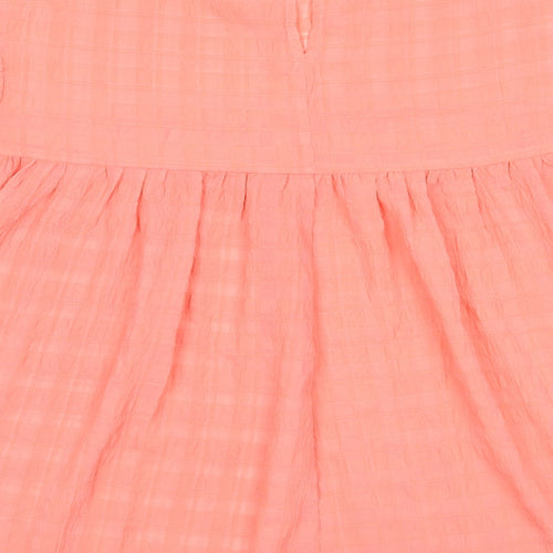 Simply Be Womens Pink Polyester Basic T-Shirt Size 14 Crew Neck - Pleated