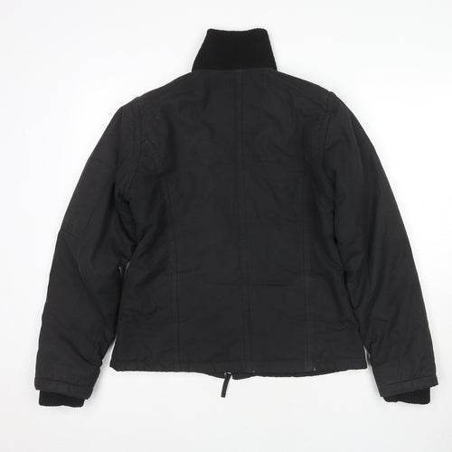 Etam Womens Black Jacket Size 12 Zip