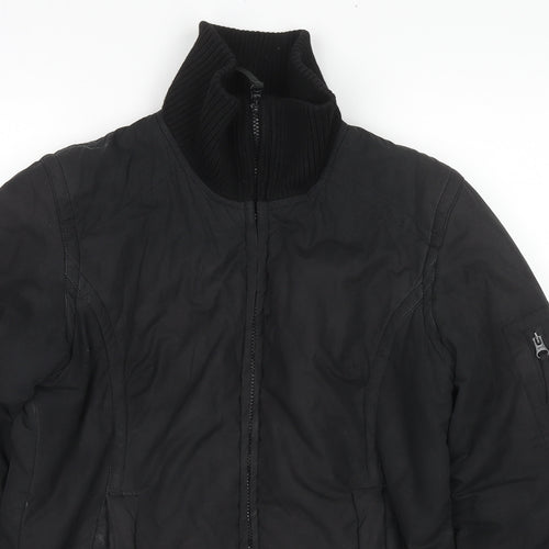 Etam Womens Black Jacket Size 12 Zip