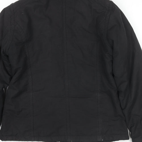 Etam Womens Black Jacket Size 12 Zip