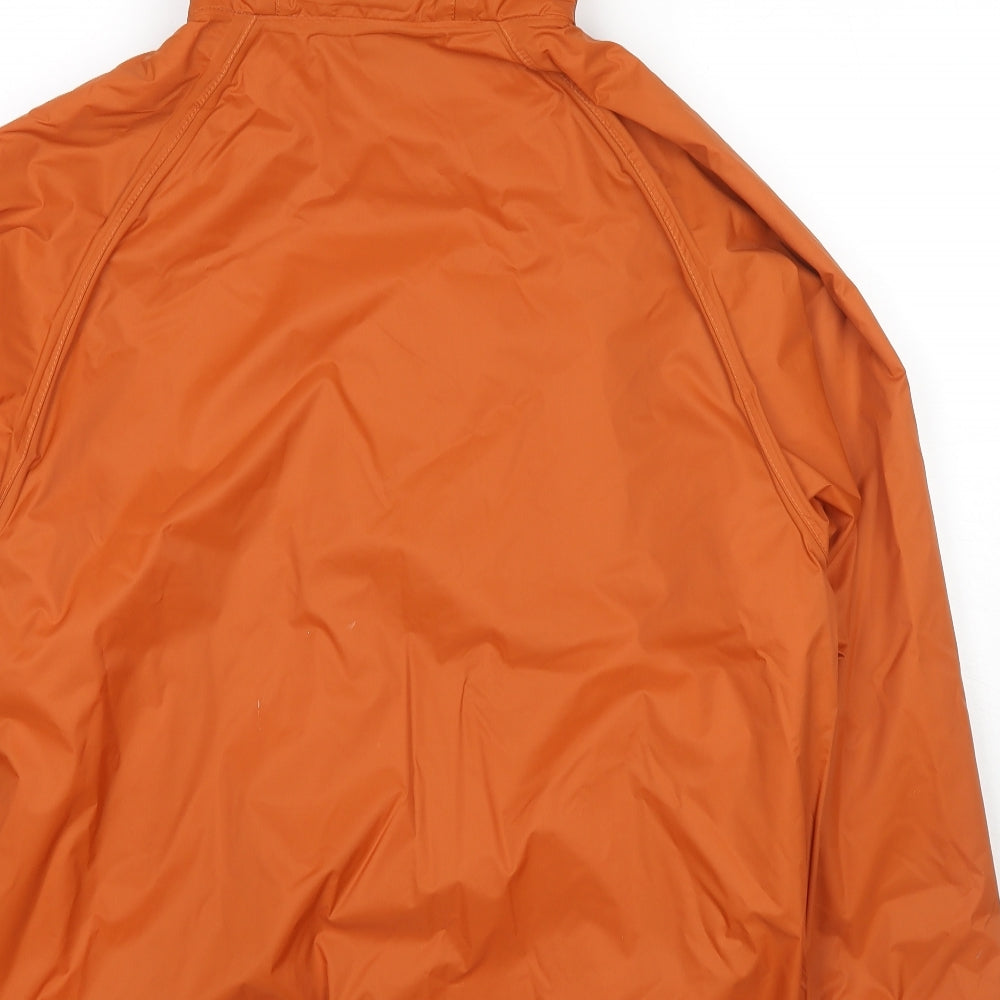 Regatta Mens Orange Rain Coat Jacket Size M Zip - Waterproof