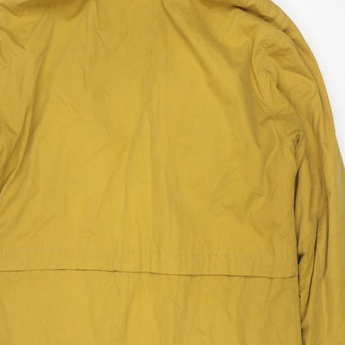 Debenhams Womens Yellow Parka Jacket Size 12 Zip