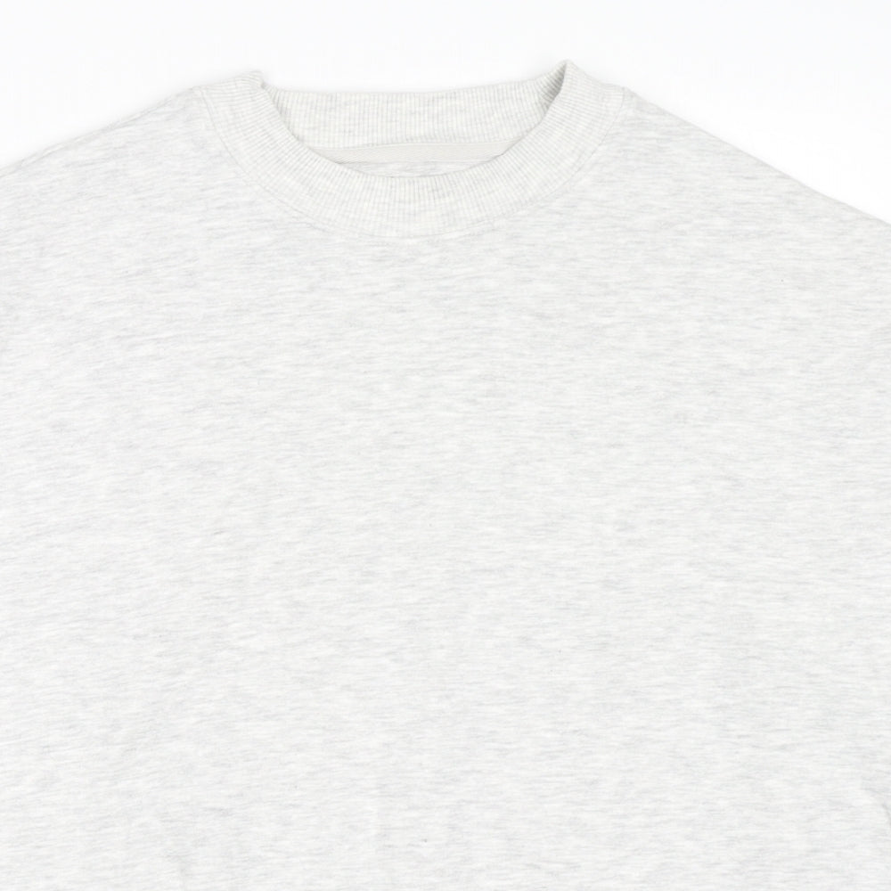 Marks and Spencer Mens Grey Cotton Pullover Sweatshirt Size M