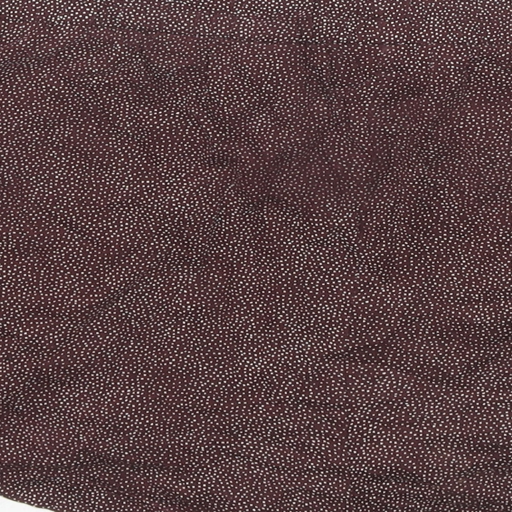 H&M Womens Brown Polka Dot Cotton Basic Shorts Size S L3 in Regular Pull On - Pockets