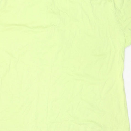 Stephanie Rogers Womens Green Cotton Basic T-Shirt Size 3XL V-Neck