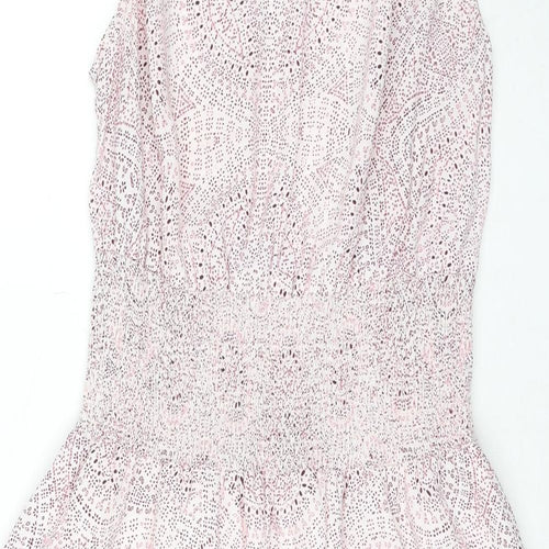 Gap Womens Pink Geometric Polyester Trapeze & Swing Size S Round Neck Pullover