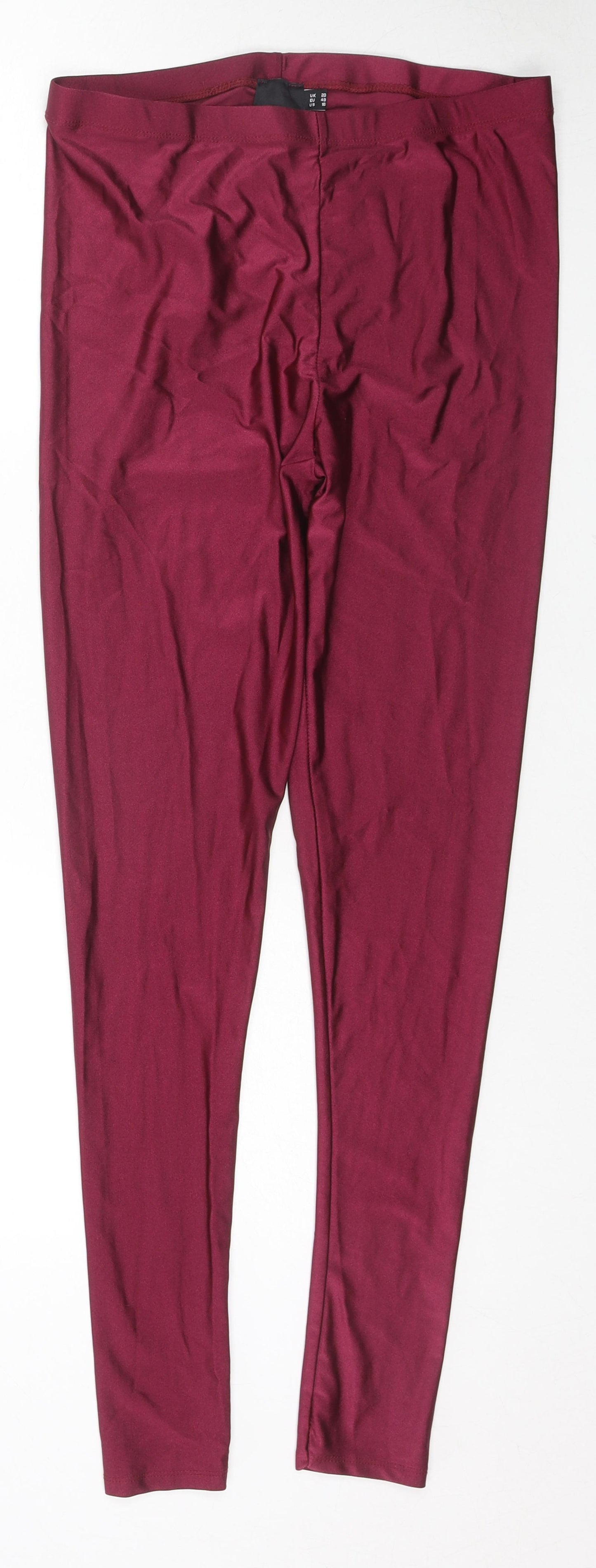 ASOS Curve Womens Pink Polyester Pedal Pusher Leggings Size 20 L29 in