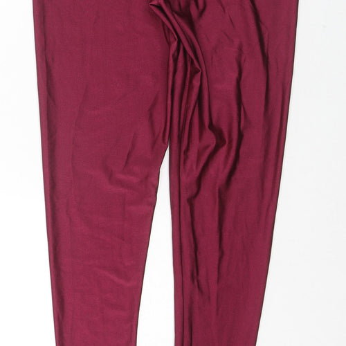 ASOS Curve Womens Pink Polyester Pedal Pusher Leggings Size 20 L29 in