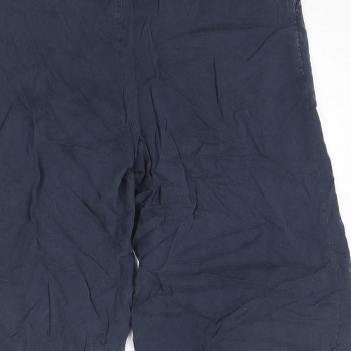 Quba Womens Blue Lyocell Culotte Shorts Size 16 L15 in Regular Zip