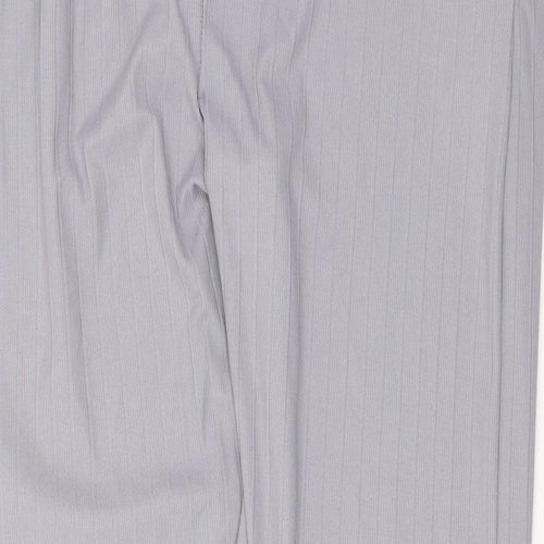 Misspap Womens Grey Polyester Trousers Size M L25 in Regular Drawstring