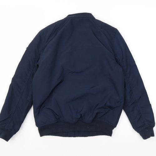 H&M Boys Blue Rain Coat Coat Size 6 Years Zip