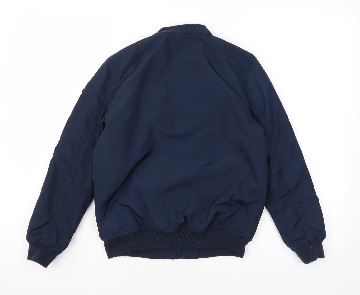 H&M Boys Blue Rain Coat Coat Size 6 Years Zip