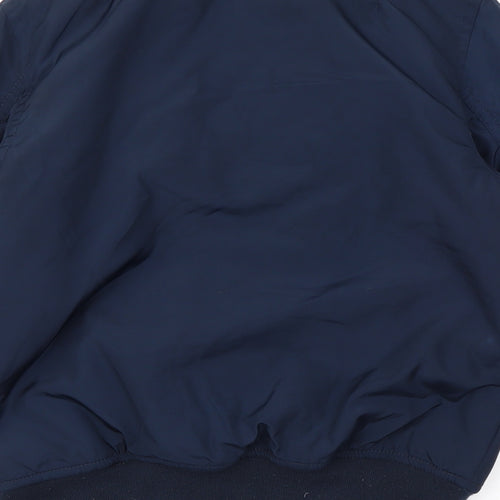H&M Boys Blue Rain Coat Coat Size 6 Years Zip