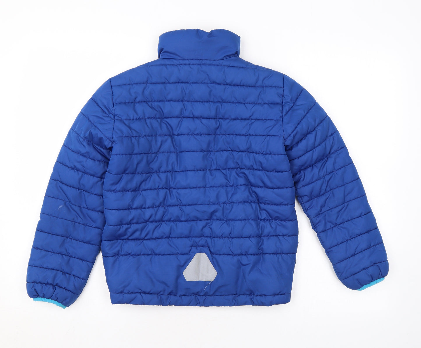 H&M Boys Blue Puffer Jacket Coat Size 9-10 Years Zip