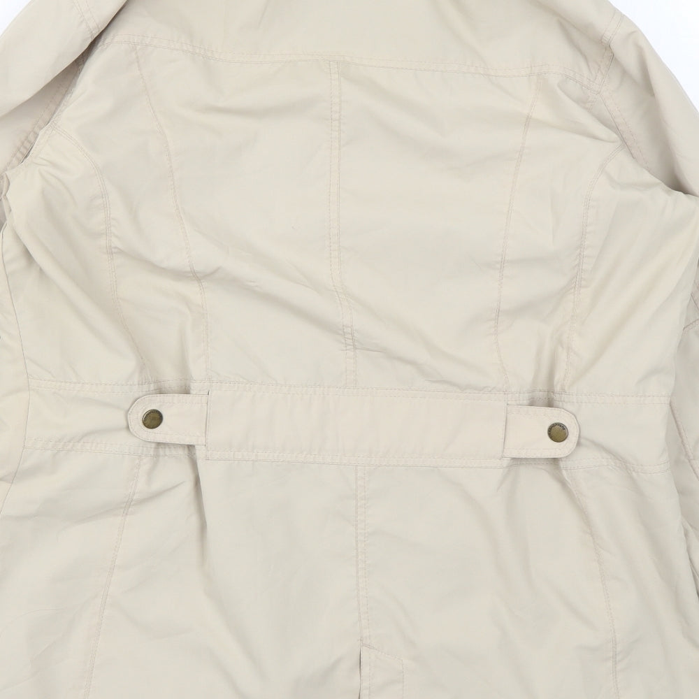 Craghoppers Womens Beige Rain Coat Jacket Size 12 Zip