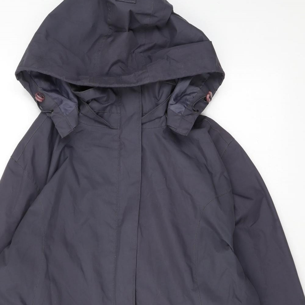 Peter Storm Mens Grey Rain Coat Coat Size M Zip