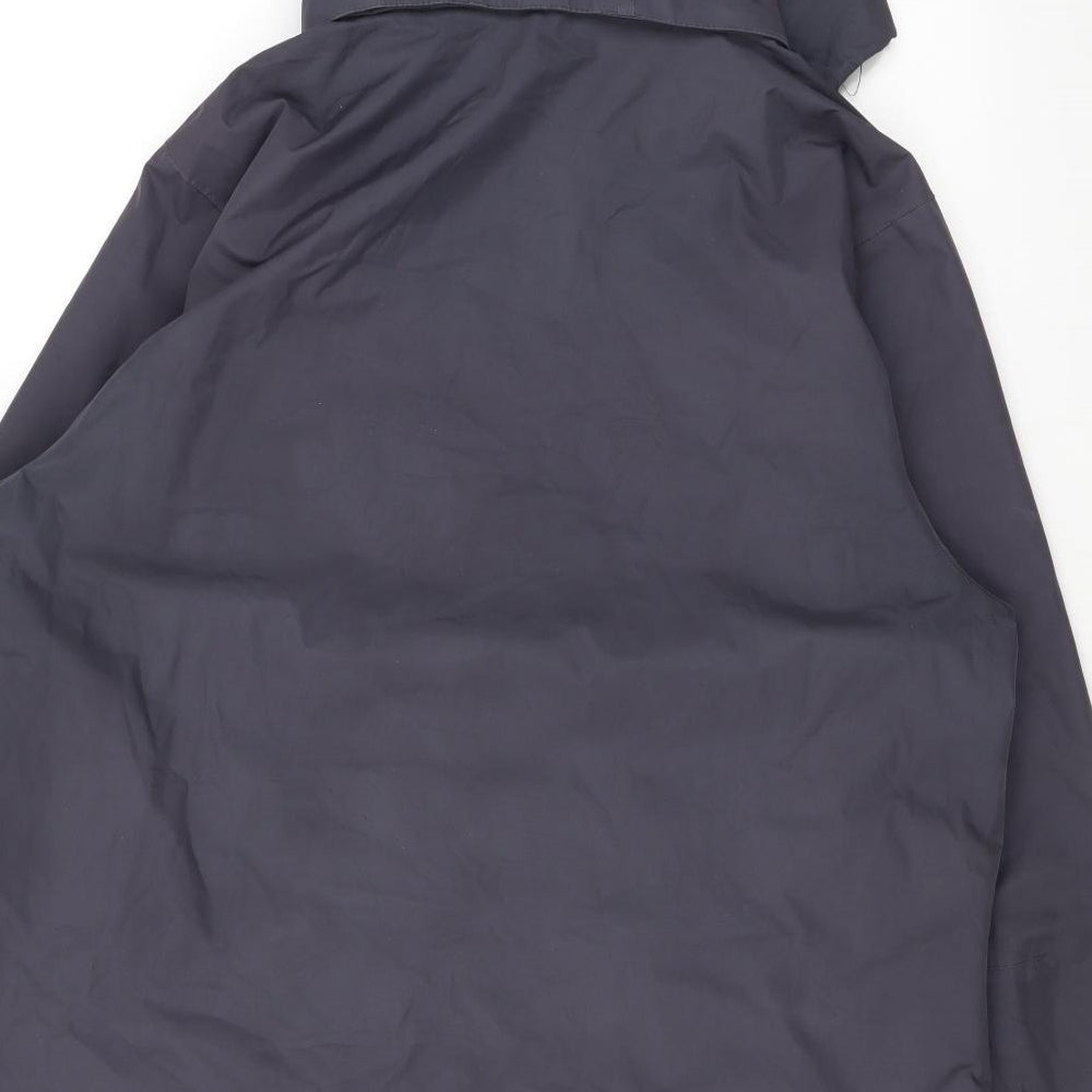 Peter Storm Mens Grey Rain Coat Coat Size M Zip