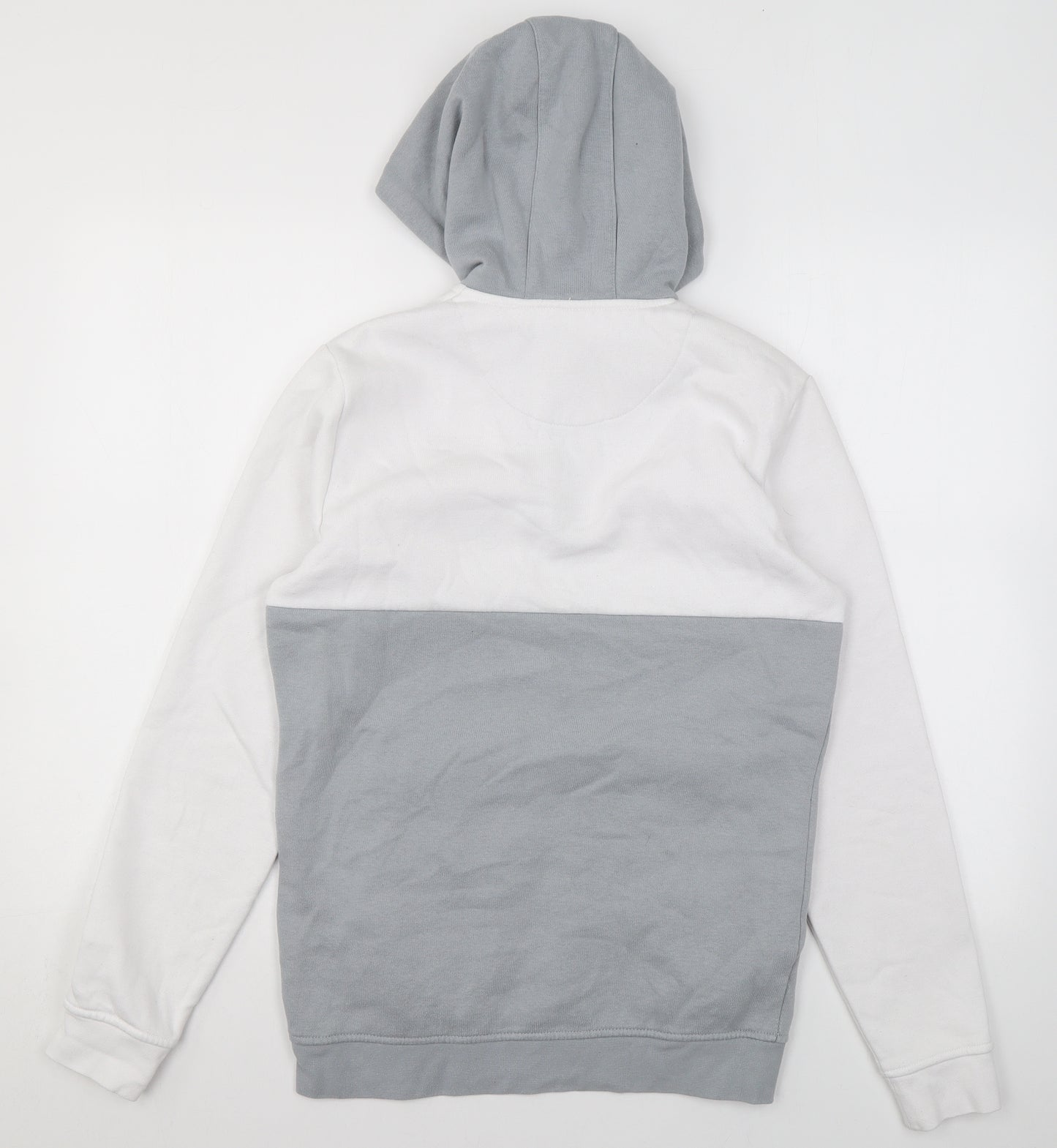U.S Mens Grey Cotton Pullover Hoodie Size XS