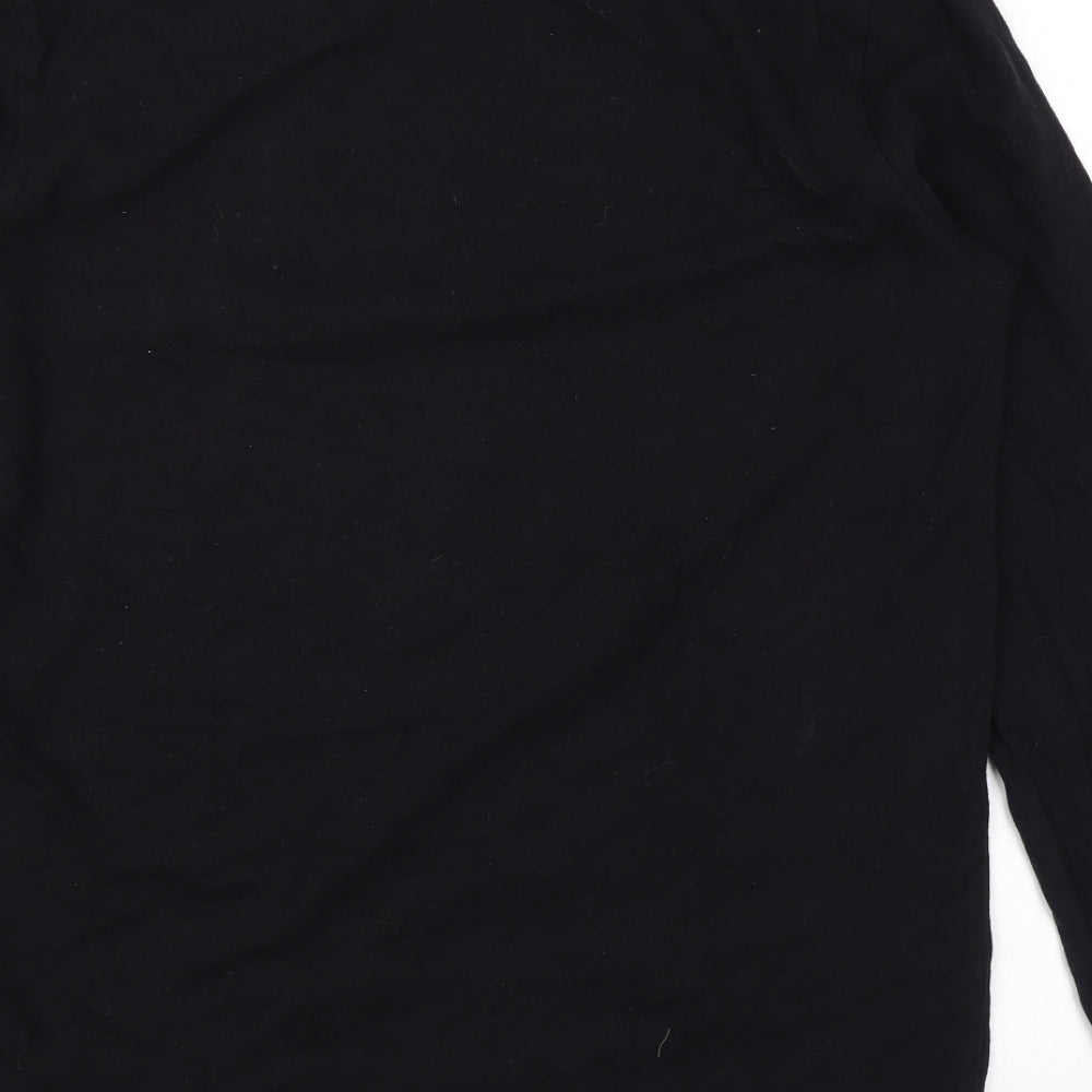 Superdry Mens Black Cotton Pullover Sweatshirt Size XL - Logo