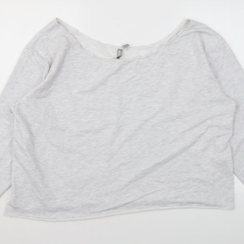 ASOS Womens Grey Polyester Pullover Sweatshirt Size 20 Pullover