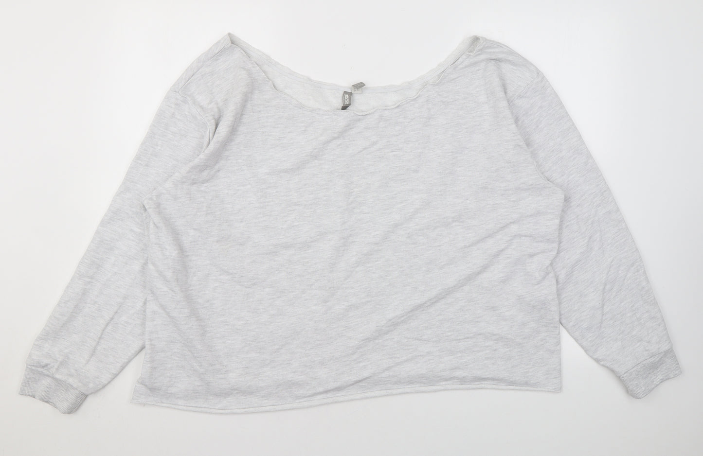 ASOS Womens Grey Polyester Pullover Sweatshirt Size 20 Pullover
