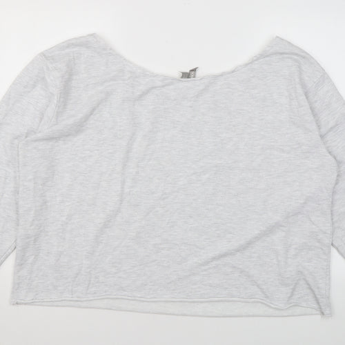 ASOS Womens Grey Polyester Pullover Sweatshirt Size 20 Pullover