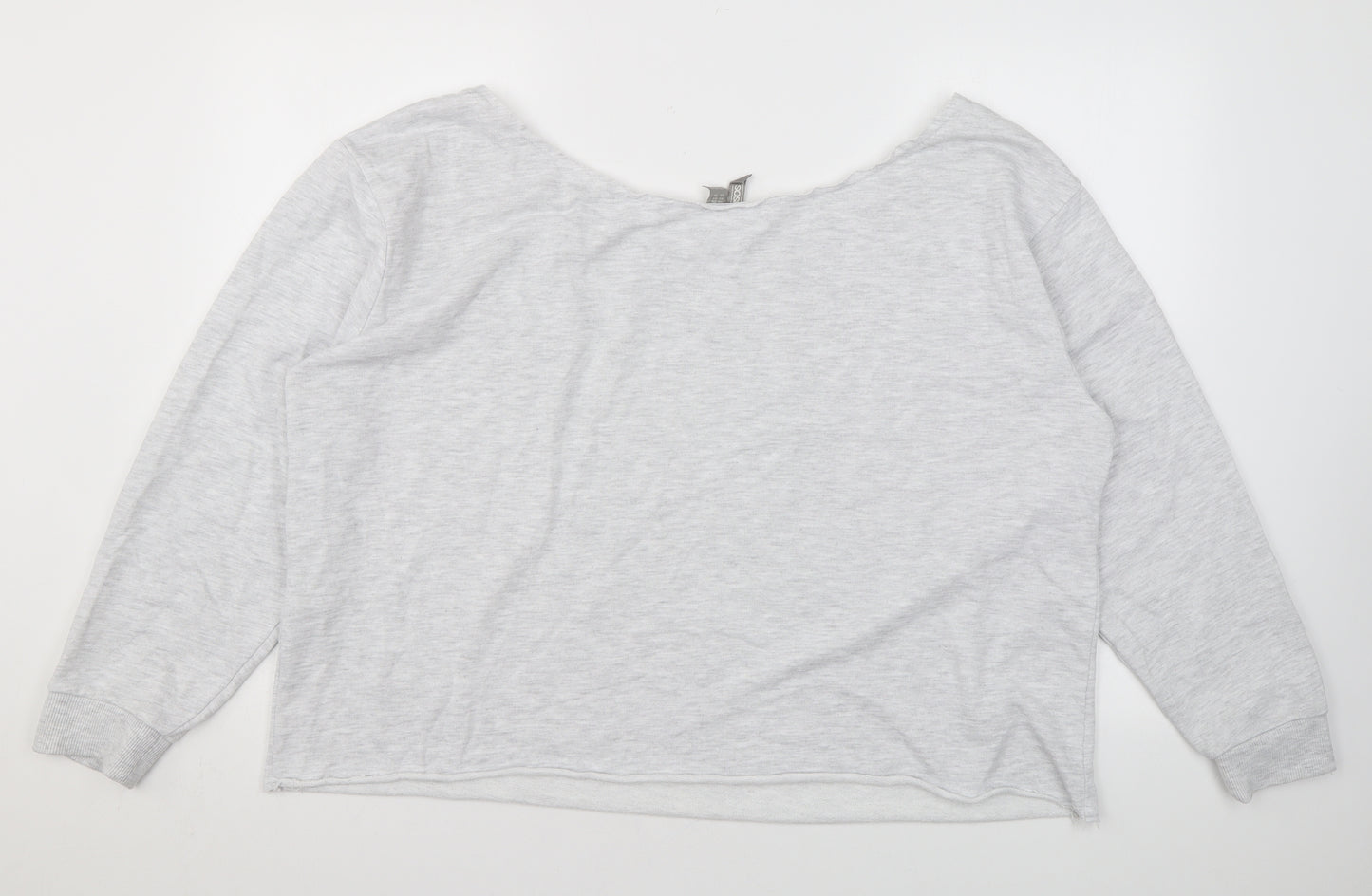 ASOS Womens Grey Polyester Pullover Sweatshirt Size 20 Pullover