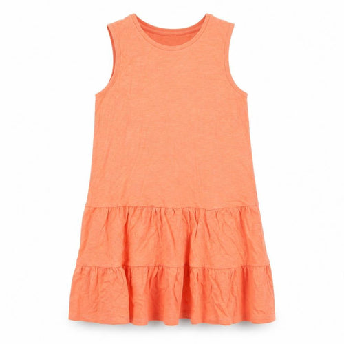 Marks and Spencer Girls Orange Cotton A-Line Size 10-11 Years Round Neck Pullover
