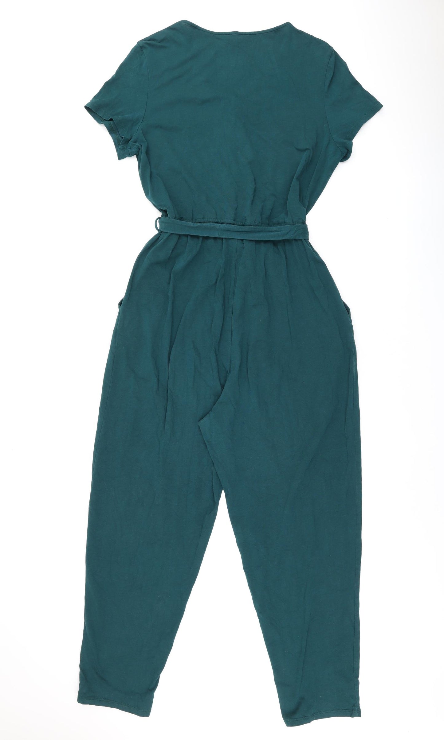 Seasalt Womens Green Cotton Jumpsuit One-Piece Size 16 L27 in Button - Belted
