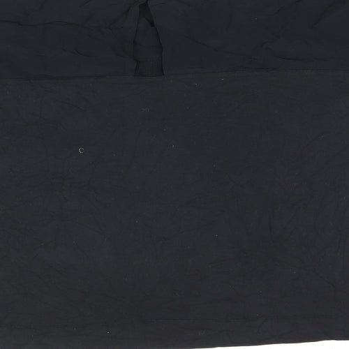 NEXT Womens Black Viscose Basic T-Shirt Size 10 Round Neck