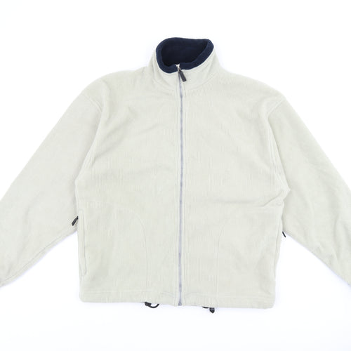 Antartex Mens Beige Polyester Full Zip Sweatshirt Size S