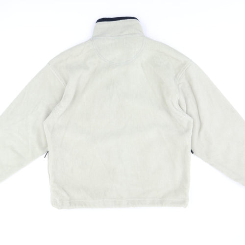 Antartex Mens Beige Polyester Full Zip Sweatshirt Size S