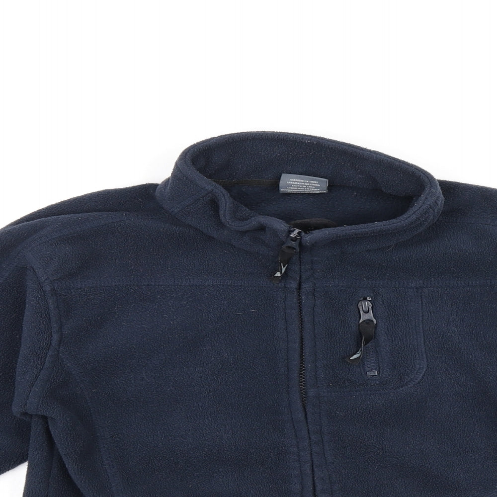 Tresspass Boys Blue Polyester Full Zip Sweatshirt Size 9-10 Years Zip